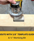 Pro Grade 3 Inch Door Hinge Template For Single Pocket Doors One Quarter Inch Radius Corners On Doors And Jambs Router Jig.