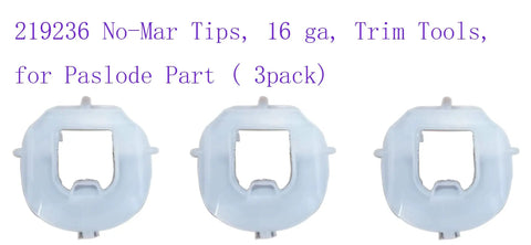 Three Pack No Mar Tips for 16 Gauge Angled Finish Nailer Upgrade – Quick Swap, Protect Surfaces, Stop Dings, Durable Pro Grade Replacement Parts for DIY and Pros, Fits Angled Finish Nailer, Part 219236, 3 white plastic tips