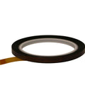 Pro Grade Polyimide Film Tape One Mil Quarter Inch Wide By Thirty Six Yards Amber Transparent With Silicone Adhesive