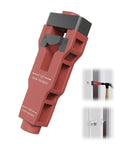 Pro Grade Door Latch Mortise Tool Kit For One Three Eighths And One Three Quarters Inch Wooden Doors, red tool with guide head