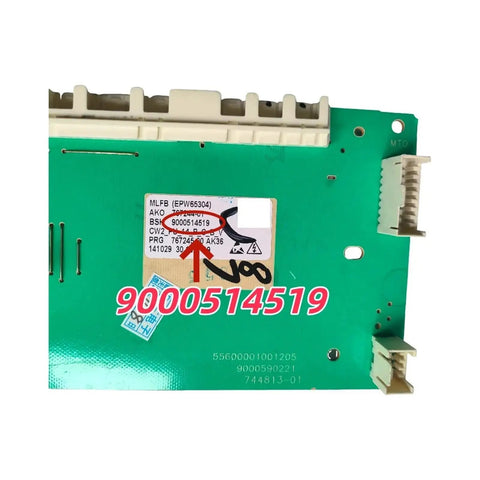 Washing Machine Control Board Replacement For Compatible Models 9000648307 9000648308 9000514519, green PCB