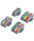 Universal Wire Connectors With Fixed Hole Design DIY Friendly Compact Wiring Terminal Block For Home Electrical Projects Durable 22 Gauge To 4 Millimeter Range 5 Pack