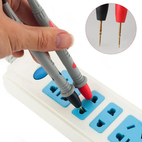 Testing outlet with All Purpose Multimeter Test Leads With Banana Plug Probes For Digital Meters 20A 1000V PVC Insulated