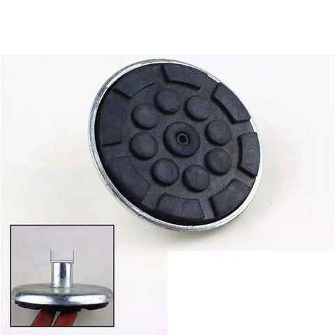Beefy Built Tough Hydraulic Jack Tray for Cars and Trucks with Thick Steel Construction, 4.72 inch bottle jack accessory, rubber buffer pad