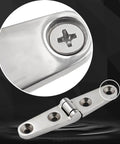 4 Pack 4 Inch By 1 Inch 316 Stainless Steel Boat Strap Hinges Marine Grade Butt Hinge With Screws Close-Up View