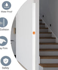 Heavy Duty Self Adhesive Wall Corner Protectors Peel And Stick Corner Guards for quick home refresh near stairway.