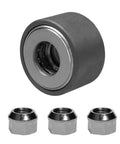 Beast Pro Wheel Stud Installer Tool Kit For Cars And Light Trucks with iron bearing and three hex lug nuts, silver tone, universal fit.