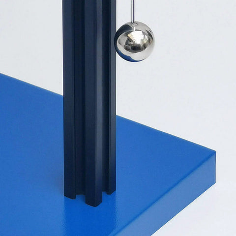 Metal Ball Physics Pendulum Resonance Demonstrator For Classroom Experiments And Lab Studies Hands On Teaching Tool with blue base