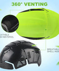 Lightweight Bump Cap With Baseball Cap Style showing breathable mesh material and ABS shell, ventilation for all day comfort.