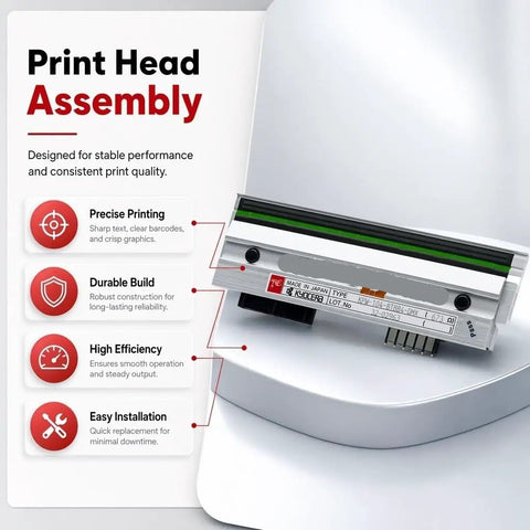 Legit 203Dpi Thermal Printer Printhead Replacement For Datamax H4212 And A4212 Direct Drive Print Engine showing print head assembly.