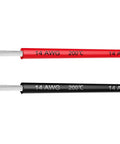 Top Shelf 14 Gauge Silicone Electrical Wire Cable Bundle Packed With Mean Tinned Copper Core That Bends Like Butter Takes On Brutal Heat Sweet For Custom Rides And Garage Builds; red and black 14 AWG wires