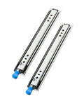 Heavy Duty Full Extension Drawer Slides One Pair, cold rolled steel smooth runners for kitchen cabinets and workshops.