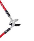 Close-up of Compound Action Anvil Lopper 32 Inch Heavy Duty Branch Cutter for tree trimming and pruning, angled view of blades and handle