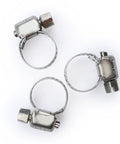 Heavy Duty 3/8 Inch Barb To 3/8 Female Npt Brass Fitting Set Rock Solid Plumbing Connectors, three metal hose clamps.
