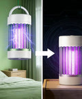 Portable USB Skeeter Zapper Lamp With 4000V Grid Rechargeable Bug Killer Trap in bedroom and on table