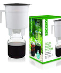 White Cold Brew System For Home Coffee Lovers, Easy Mess Free Brew, Smooth Rich Coffee Every Time, Slow Brew Method For Maximum Flavor
