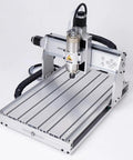 Heavy Duty 3 Axis Cnc Router 6040 Engraving Machine With A Kickass 2200 Watt Spindle and Hg20 Linear Rails on a Sturdy T Slot Table.