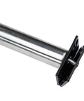 Concealed Door Closer For Interior Doors With Tubular Spring Soft Close, 50Kg Capacity, Hidden In Frame, Silver Black Finish