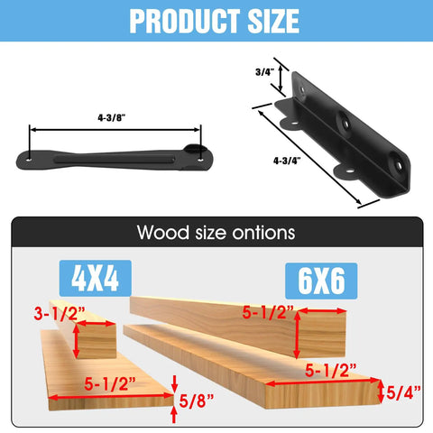 Adjustable Louver Bracket Kit For Pergola Sunblind System With 304 Stainless Steel Hardware, DIY Wood Slat Shade Roof, Bahama Shutters, Privacy Fence, Deck Privacy Solution
