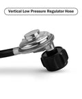Rugged 4 Foot Vertical Propane Hose With Low Pressure Regulator For LP Gas Grills Heaters And Fire Pits QCC1 Type 1 Connection