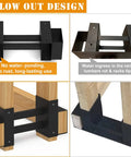 Outdoor Firewood Rack Brackets Kit For Quick Wood Piling And Storage Adjustable Log Stacking Stand For 2x4 Lumber.