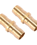 Brass Garden Hose Repair Connector With Clamps Fits Three Fourth Inch Or Five Eighth Inch Hoses Durable Stainless Steel Clamps