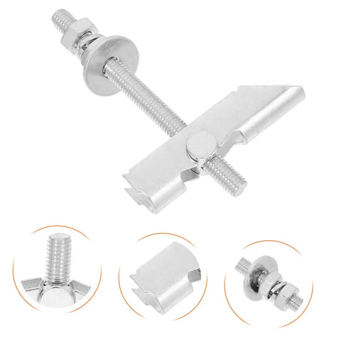 12 Piece Toggle Bolt Kit For Drywall And Brick Walls With Heavy Duty Carbon Steel Anchors, lightweight galvanized design close-up