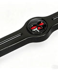 Chrome Finish Gear Shift Linkage For Harley Electra Glide Street Glide Road Glide Touring Cruisers Compatible 1980 To 2018 Rust Resistant With Upgraded Threading Fits FLHTC Softail Deluxe And More. Black gear shift linkage with skull emblem and red eye detail