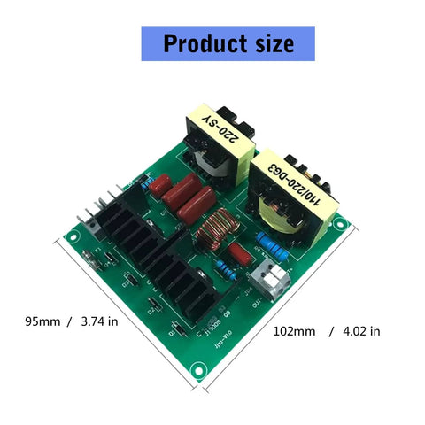 Beefed Up 150W Ultrasonic Cleaner Driver Board Kit With 3 Transducers For Automotive Parts And Pro Cleaning 220V 40KHz