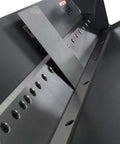 Close-up of Workhorse 40 Inch Box And Pan Brake For 12 Gauge Mild Steel With Hands Free Foot Control plate alignment