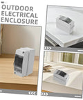 Weatherproof Electrical Junction Box With Transparent Cover For Outdoor Industrial Control Panels, IP65 Rated on various surfaces