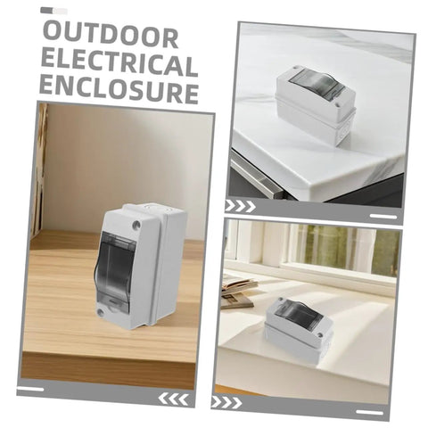 Weatherproof Electrical Junction Box With Transparent Cover For Outdoor Industrial Control Panels, IP65 Rated on various surfaces