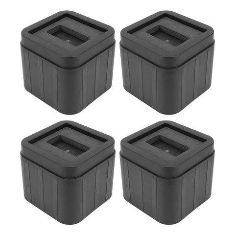 Anti Vibration Rubber Foot Pads For Sofas And Beds Non Slip Grip Pads 4 Pack 1.5 Inch Height Durable Furniture Stabilizers