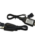 2 Pack 7.4V Battery Charger Cable With SM-4P 4-Pin Plug For 2 X 3.7V 400mA RC Boat Batteries UDI001 UDI008 UDI009 HJ808 HJ812 USB 2