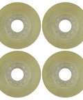 Inline Skate Wheel Set 76mm 82A Clear Outdoor Four Wheel Replacement For Street Park And Fitness Skating Multi Use Budget