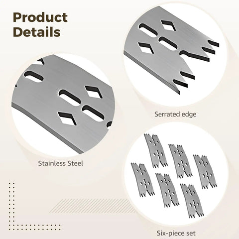 Stainless Steel Slab Clamping Plates 6 Pcs 4 3 By 2 Inch Sawtooth Metal Fastening Tool for CNC Hold Down Woodworking Jobs That Stay Put And Prevent Warping During Projects serrated edge detail.