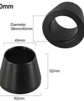 Heavy Duty Carbon Steel Wheel Balancer Cone With Precise 38Mm Or 40Mm Tapered Bore, shown from multiple angles and with dimensions.