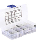 Open kit showing Stainless Steel Coiled Wire Threaded Inserts M7x1 For Repair Of Damaged Threads In Bolt Holes 100Pcs Helicoil Type
