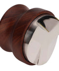Top Shelf Espresso Tamper And Coffee Distributor Station Kit Featuring Natural Wood Handle Anti Slip Base Pro Level 53Mm Portafilter Tool For Home Kitchens, wooden tamper tool with metal base.