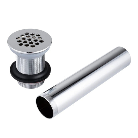 Boss Grade Chrome Grid Drain Strainer Assembly For Bathroom Sink With CO Plug Zero Overflow Design Built From Rust Proof Stainless Steel That Slays The Look While Shielding Your Lavatory Everyday