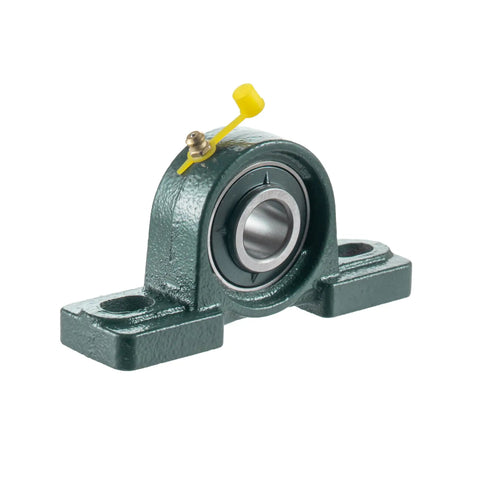 Two Pack Pillow Block Mounted Ball Bearings UCP204-12 Three Quarter Inch Bore Self Aligning With Cast Iron Housing