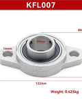 Rock Solid KFL007 Zinc Alloy Pillow Block Flange Bearing Unit Housing Series For Heavy Duty Machinery Replacement Ensures Smooth Operation Reduces Friction With A Super Durable Industrial Component Built For Tough Conditions And Best Options. KFL007 35mm, 122mm zinc flange bearing unit