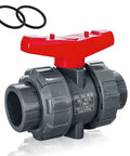 1 Inch PVC Union Ball Valve True Union Full Port With EPDM O Ring No Fuss Slip Socket