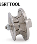 Diamond Router Bit 1-1/4 Inch Full Bullnose Profiler Wheel Vacuum Brazed For Granite Concrete Marble Stone 5/8-11 Thread Pro Grade Edge Shaping Tool Kit close-up