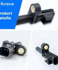 Premium Grade Rear Abs Wheel Speed Sensor Left And Right Pair Designed For Dodge Ram 1500 2500 Durango 2007 2008 2009 2010 2011 2012 Hella Durable Abs Module Replacement Smooth Ride Fix close-up showing sensor connector and features.