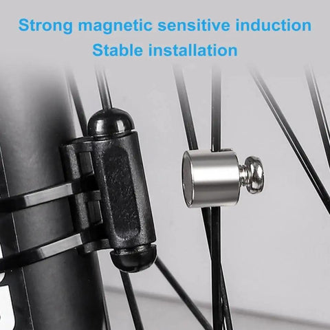 2 Pack Bike Speedometer Magnets For Bicycle Odometer Wheel Spoke Sensor Waterproof Tachometer Replacement Parts attached to wheel