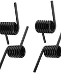 Get Your Tailgate Gear Sorted With These Badass Trailer Ramp Coil Springs Compatible With 1.5 Inch Shafts Replacing RS16933LH RS16933RH close-up of heavy-duty black coil springs.