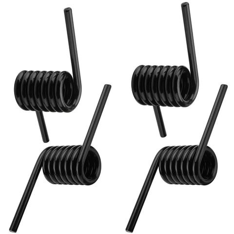 Get Your Tailgate Gear Sorted With These Badass Trailer Ramp Coil Springs Compatible With 1.5 Inch Shafts Replacing RS16933LH RS16933RH close-up of heavy-duty black coil springs.