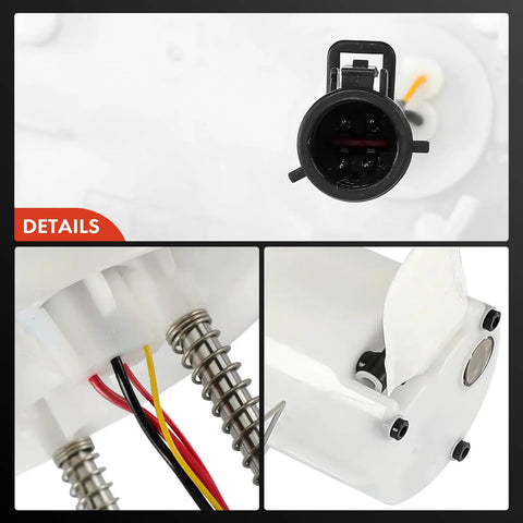 Electric Fuel Pump Module Assembly For Jaguar S Type Xj8 Vanden Plas Right Side showing 4 pin connector and wiring details.