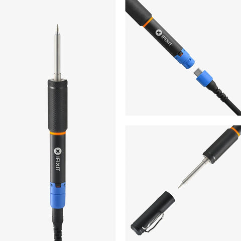 FixHub Portable Soldering Station With Quick Heat Up And Two Smart Ports For On The Go Field And Workshop Fixes.